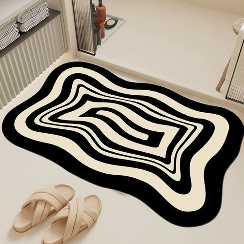 Alfombrilla De Entrada De Baño Simple De Estilo Americano Fá