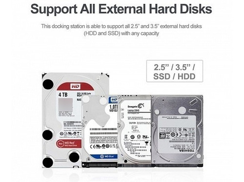 Estación Usb 3.0/2.0 Para Disco Hdd Y Ssd 2,5/3,5