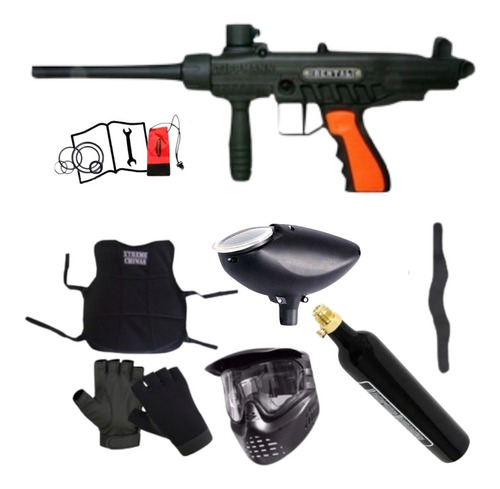 Paquete Táctico Marcadora Ft 12 .50 Tippmann Gotcha Xtreme P