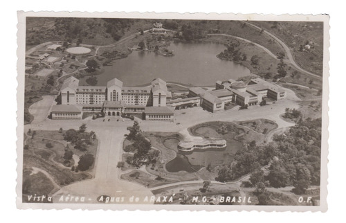 1952 Minas Gerais Fotografia Postal Vista De Termas De Araxa