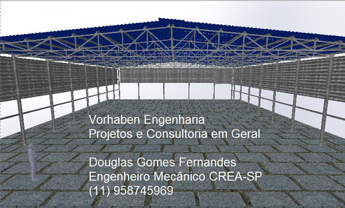 Imagem 2 de 8 de Projetos De Estruturas Metálicas E Máquinas