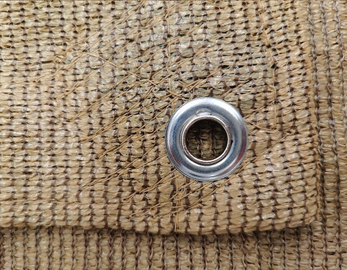 Imagen 5 de 10 de Malla Sombra 90% Raschell Beige De 3m X 4m Con Ojillos