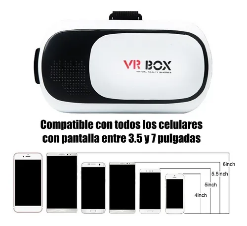 Lentes De Realidad Virtual Para Celular 3D VR Compatible Con