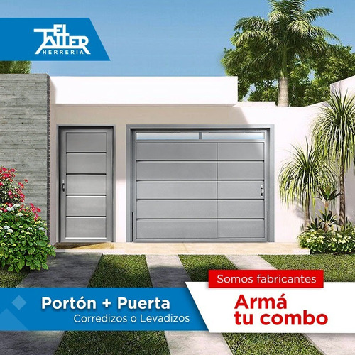 Porton Corredizo Automatico Mas Puerta Haciendo Juego | MercadoLibre