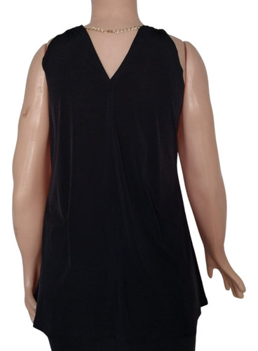 Imagen 5 de 9 de Blusa Clara Fiesta Sexy Mujer Talles Grandes Especiales Moda