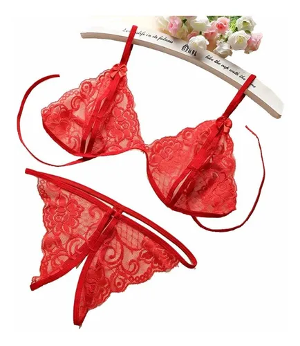 Conjunto Picardis Transparente De Encaje