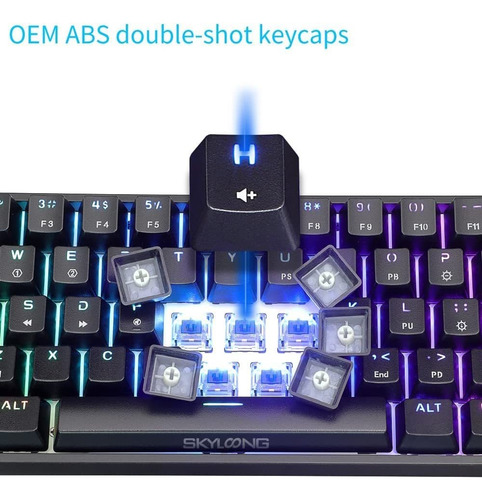 61 Teclas, 60 Intercables En Caliente, Teclado Mecáni...