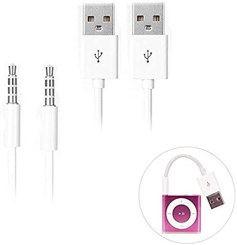 Iabler - Cable Usb Para iPod Shuffle (2 Unidades, Conector D