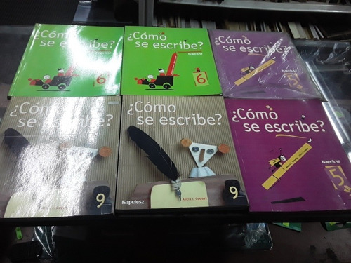 Como Se Escribe 5 - 6 Y 9 Lote X 5 Libros Kapelusz 