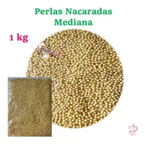Comprar Perlas Comestibles 1 Kg Nacaradas Perla Varios Tonos Mediana
