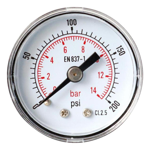 - Manómetro De Aire Hidráulico 0-200psi 0-14bar Manómetro