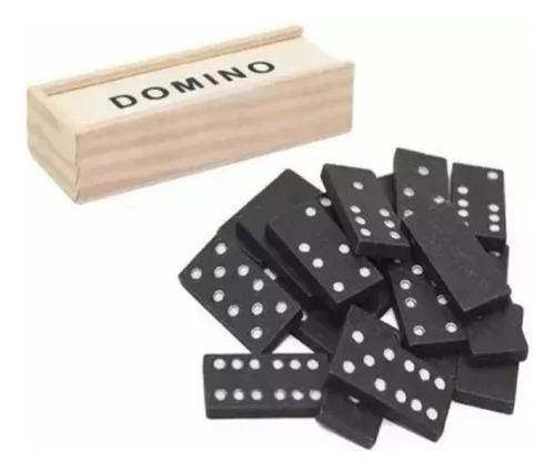 Domino Económico Juego Mesa Madera Clasico 5 Pzas Mayoreo