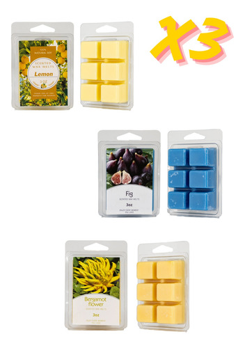 Cera Aromática De Soja Para Sachetero 8 Horas Paquete 3