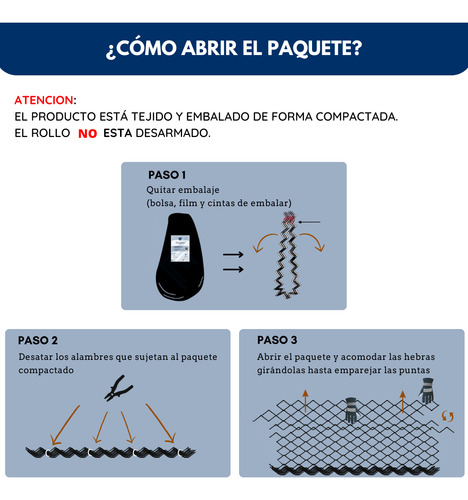 Alambre Tejido Romboidal 1,80x10mts, Cal 16, Rombos De 10cm Plateado