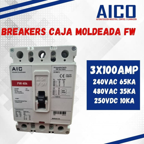 Breaker Industrial Tipo Fi Ehd Ed Fd 3*100amp 690v Aic