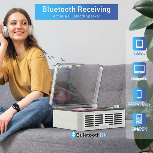 Reproductor WSJSYH CD/DVD con USB y Bluetooth