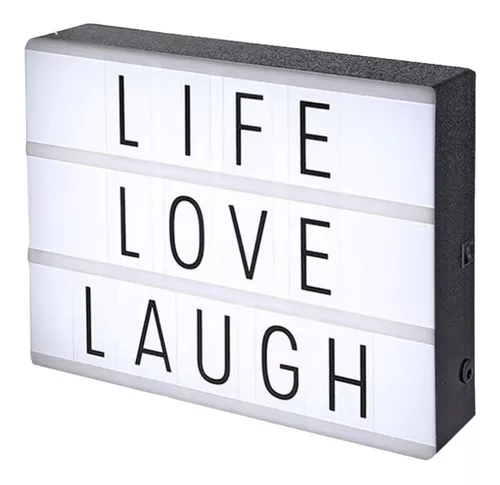 Comprar Caja de Luz Lightbox con Letras - Lavidaesalgomas
