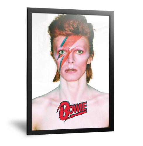 Cuadro David Bowie Aladdin Sane Enmarcado Medida 35x50cm