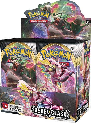 Caja De Refuerzo Pokémon Tcg Sword & Shield Rebel Clash X36