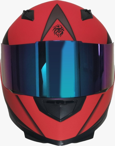 Imagen 4 de 7 de Casco Para Moto Cerrado Kov Novak Blade Rojo/ Gris