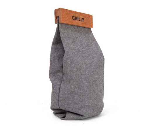 Imagen 1 de 8 de Yerbera De Tela 500 Grs Diseño Gris Chilly