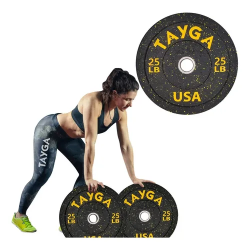 Par Discos Olimpicos Bumper Crossfit Entrenamiento Rudo 15 Lb