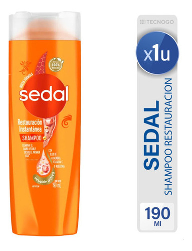  Shampoo Sedal Restauracion Instantanea Con Oleo Mejor Precio