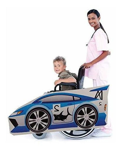 Disfraz Niño - Blue Race Car Wheelchair Costume Child's