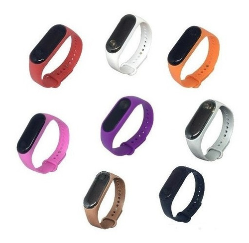 Kit 5 Relógio Bracelete Esportivo Digital Unissex Led Barato
