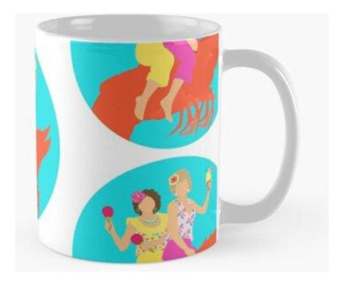 Taza Barb Y Star Van A Vista Del Mar - Azul Calidad Premium