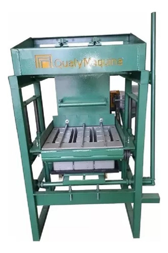 Máquina De Bloco Qm-4 Semi Automárica Com 2 Formas