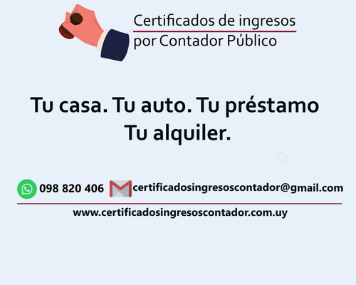 Certificado De Ingresos Contador Público, Estudio Contable