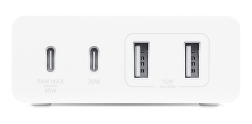 Imagen 6 de 10 de Belkin Cargador Boost Charge Pro Gan 2 Usb-c/2 Usb-a 108w Pd