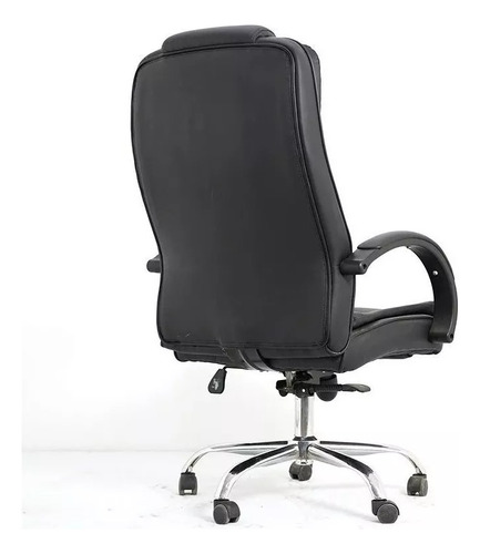 Silla Oficina Ejecutiva Ergonómica Ecocuero Base Cromada