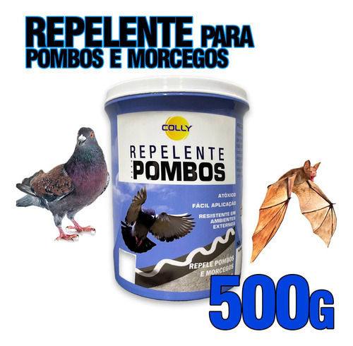 Gel Repelente Pombo Pombos Morcegos Insetos Passarinho 500gr