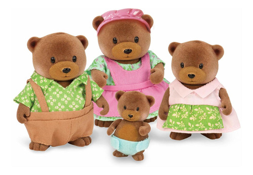 Li'l Woodzeez Bear Family Set Healthnuggle Bears Con Storybo