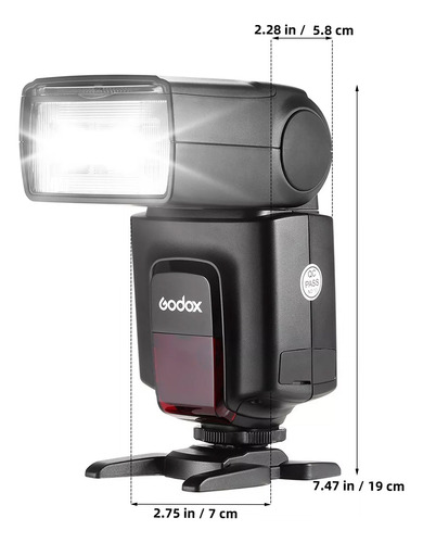 Godox Tt520 Flash Speedlite P/cámara Con Transmisor Disparo