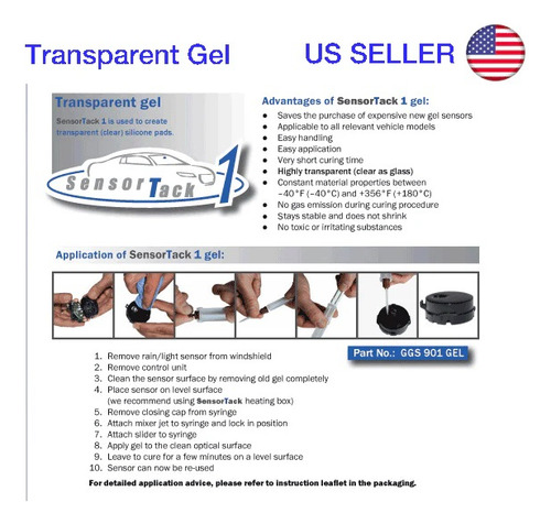 Gel Ggs 901 P/ Sensor Circular De Lluvia Y Luces P/ Toyota