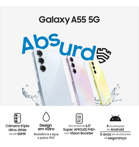 Smartphone Samsung Galaxy A55 5G 256GB 8GB RAM Dual-SIM