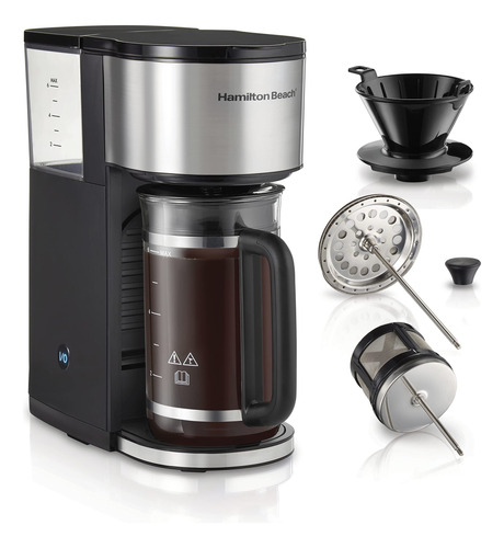 Hamilton Beach Home Barista Cafetera 7 En 1 Con Siete Forma.