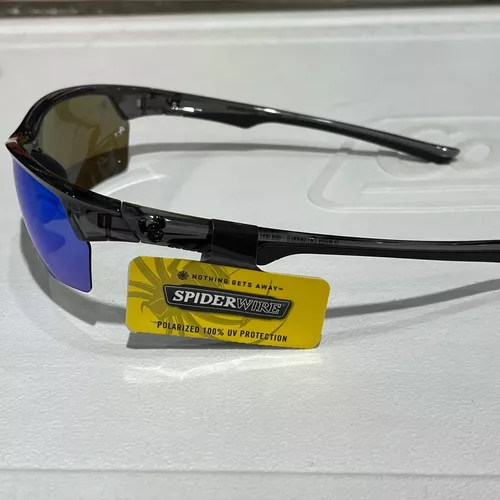 Anteojo De Sol Spiderwire Polarizado Spw009 Protección Uv Color de la lente  Azul espejado Color de