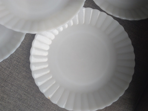 5 Pratos Rasos Opalina Termorey (Usado)