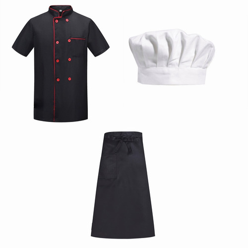 Conjunto De Ropa Chef Delantal Chef + Gorro Chef + Ropa Chef