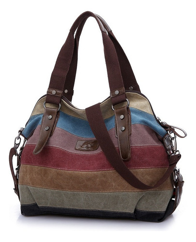 Bolso Para Mujer, Lona Original Grande