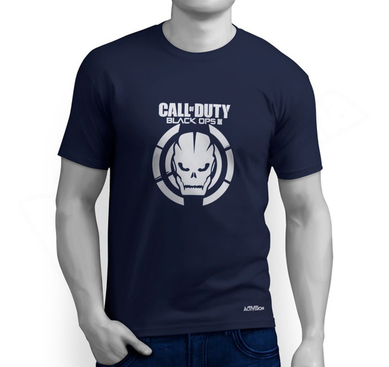 Camiseta Call Of Duty Logo Cráneo Videojuegos Hombre Bto 