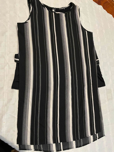 Vestido Mujer Large Tipo Crep Muy Buen Est