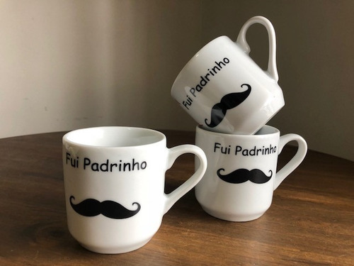 Imagem 4 de 5 de It 12 Canecas Padrinho E Madrinha Boca Vermelha 2 Linha
