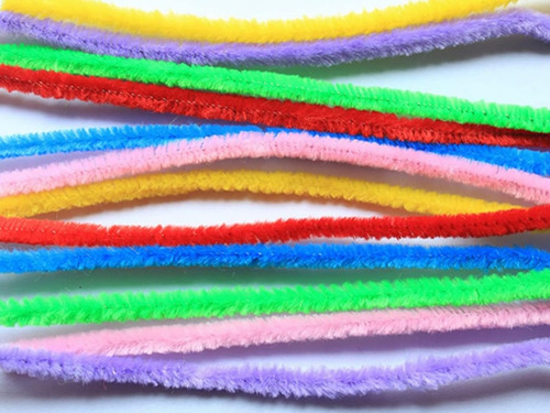 Limpiapipa De Colores 0.6x30cm 30 Und Para Manualidades Colo