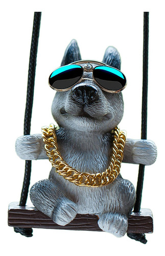 Chh 3 Decoraciones De Espejo Retrovisor Lindo Pug Oscilante