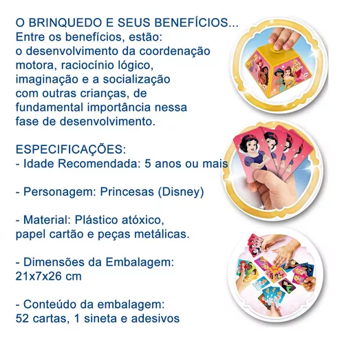 Jogo De Estratégia Trim Trim Com Cartas Princesas Da Disney 1233 Elka -  Deck de Cartas - Magazine Luiza